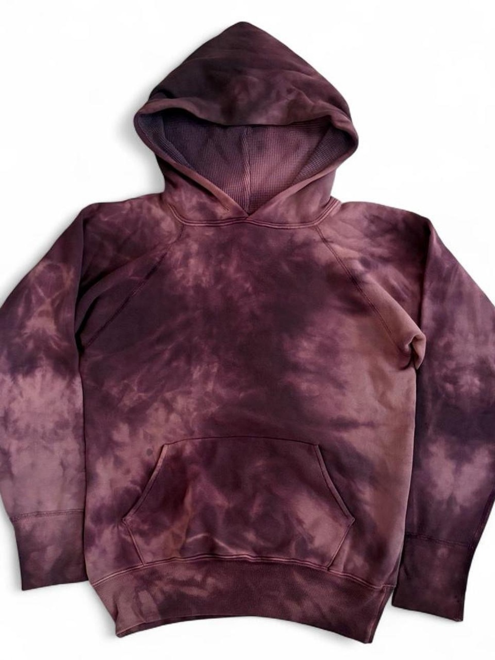 Y2K The Great China Wall Tie Dye Thermal Lined Hoodie